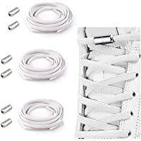 Cordones Elásticos Sin Nudo con Hebilla Metal | Cordones Elásticos Silicona-Cordones Elásticos de Goma con Botón de…